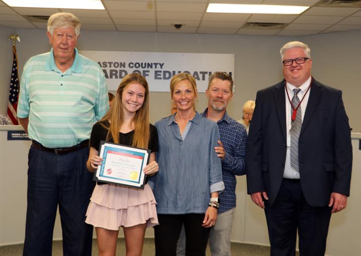 Board recognizes students for achievements